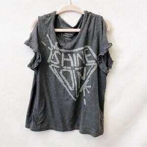 Girl's Rockets of Awesome Grey Short Sleeve Tee sz 7